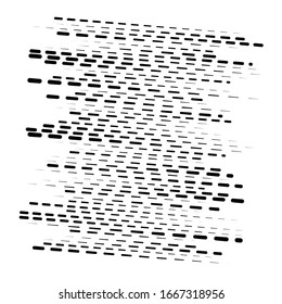 random segmented lines pattern. dynamic dashed, irregular stripes. abstract geometric design