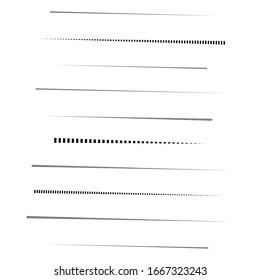 random segmented lines pattern. dynamic dashed, irregular stripes. abstract geometric design