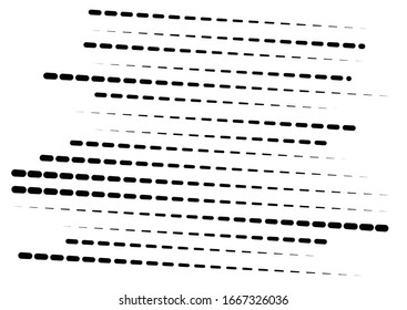 random segmented lines pattern. dynamic dashed, irregular stripes. abstract geometric design