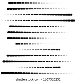 random segmented lines pattern. dynamic dashed, irregular stripes. abstract geometric design