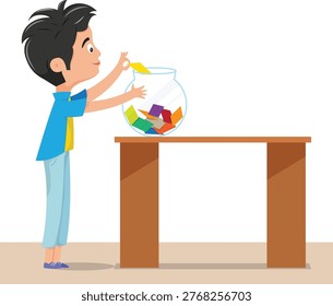 Random Selection with Colorful Cards, a probability game