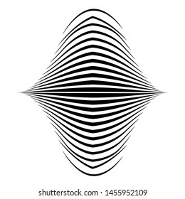 random shape futuristic graphic black monochrome isolated on white design element template geometric form vector lines