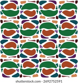 Random Shape Pattern Vector Illustration