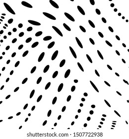 Random shape repeating vector pattern design element monochrome tecture black isolated on white simple geometric art abstract background