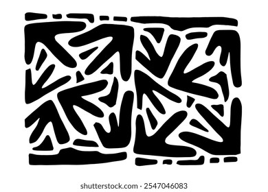 Random Shapes Organic Set. Outline 2d vector image. Backdrop.