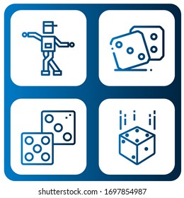 random simple icons set. Contains such icons as Shuffle, Dice, can be used for web, mobile and logo