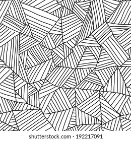 random sketched lines seamless pattern