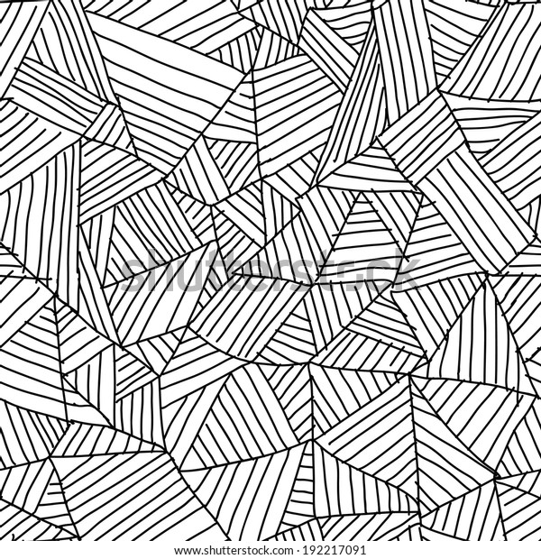 Random Sketched Lines Seamless Pattern Stock Vector (Royalty Free ...