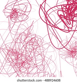 Random sketchy lines abstract monochrome background, pattern
