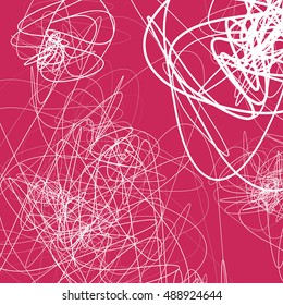 Random sketchy lines abstract monochrome background, pattern