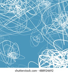 Random sketchy lines abstract monochrome background, pattern