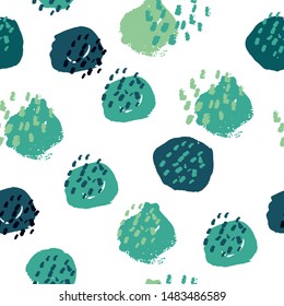 Random speckle dots seamless pattern. Hand drawn splash spray vector texture. Brush painted stains. For print, digital paper, textile, fabric, hand drawn grunge textures