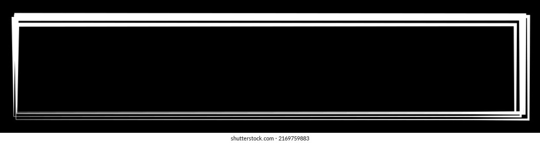 Random square contour frame, border element