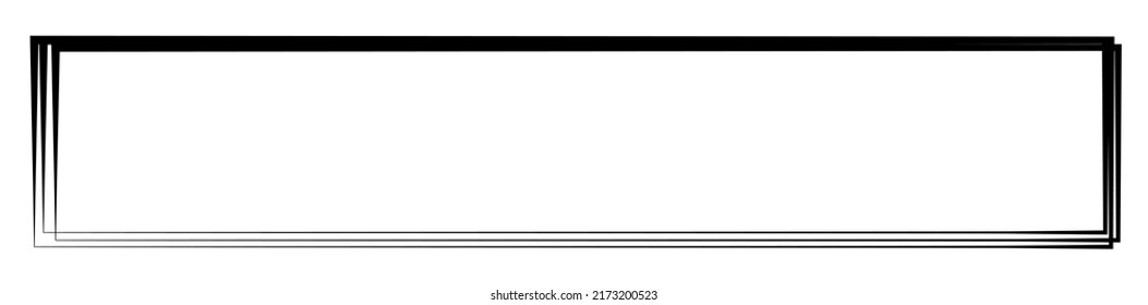 Random square contour frame, border element
