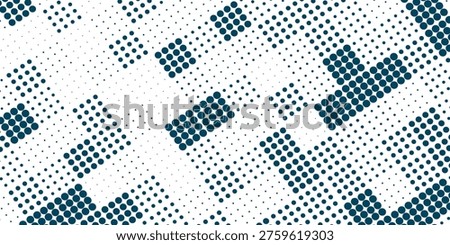 Random square halftone pattern Free Vector Image