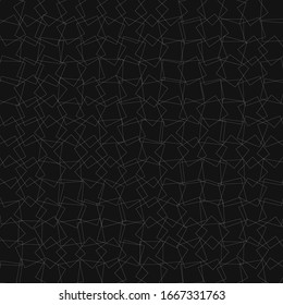 Random squares angular, geometric pattern. Intersected, overlapping thin lines of randomly rotated squares