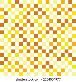 Random squares geometric asymmetrical seamless texture vector pattern. Squares grid tile design. Modern checkered background.  Fabric checkerboard print. Decorative trippy pattern.