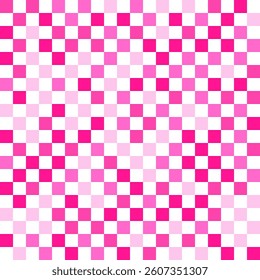 Random squares geometric asymmetrical seamless texture vector pattern. Squares grid tile design. Modern checkered ornament.  Textile checkerboard print. Decorative pattern in vintage style.