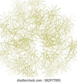 Random squiggly lines abstract monochrome artwork / pattern