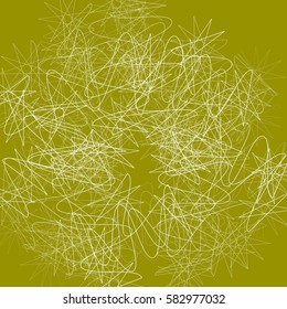 Random squiggly lines abstract monochrome artwork / pattern