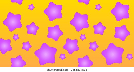Random star pattern design with gradation background. Star gradient pattern. Background star.