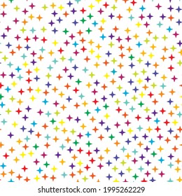 Random star shape pattern, background. Seamlessly repeatable.