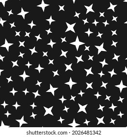 Random star shape pattern, background. Seamlessly repeatable.