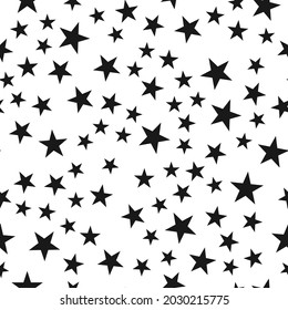 Random star shape pattern, background. Seamlessly repeatable.