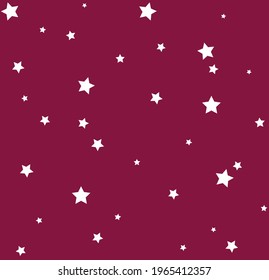 random star space big small seamless