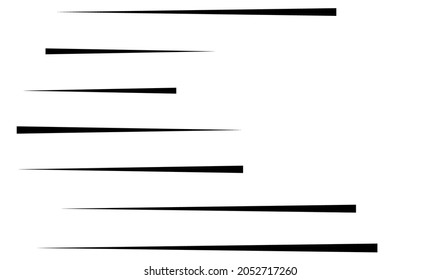 Random straight parallel lines, stripes geometric abstract vector element