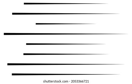 Random straight parallel lines, stripes geometric abstract vector element
