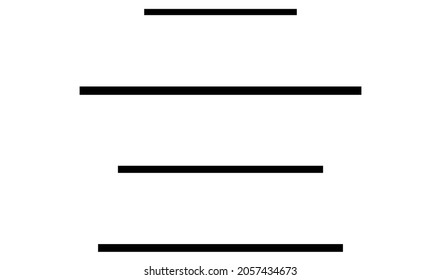 Random straight parallel lines, stripes geometric abstract vector element