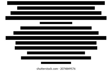 Random straight parallel lines, stripes geometric abstract vector element