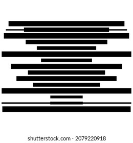 Random straight parallel lines, stripes geometric abstract vector element