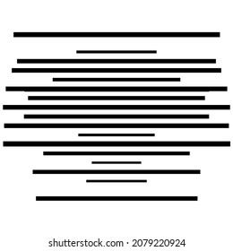 Random straight parallel lines, stripes geometric abstract vector element