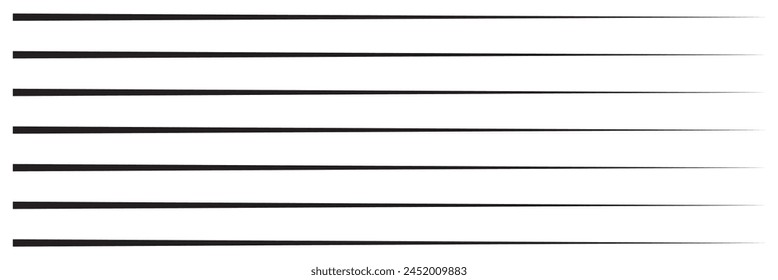 Random straight parallel lines, stripes geometric abstract vector element with on white background. Vector illustration. EPS 10