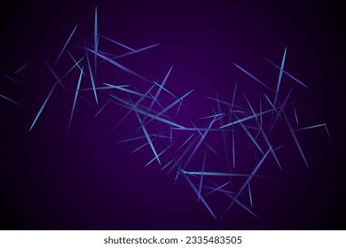 Random strokes and scribbles. Urban texture. Molecular particles chaotic movement. Brownian motion abstract magnetic law concept vector digital background. Blue lines dynamic technology.