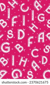 random text block block letters with small light stars