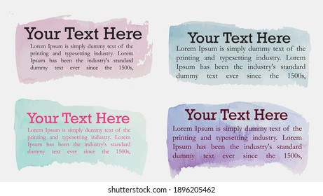 Random Text Design Set for Design for Art Works. 