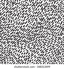 Random Textured Seamless Pattern. Vector Background with Hand Drawn Stripes.