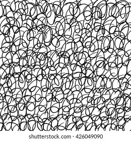 Random thin kink lines abstract background, contemporary art graphics. Abstract Modern Vector Background.