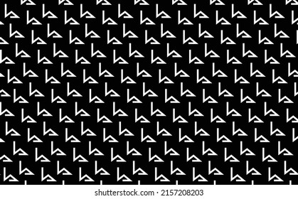 Random tiled line art pattern. Line art element resembled like the roof and chimney. Pattern for housing related theme.