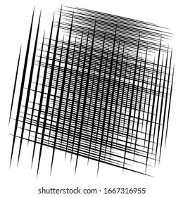 random tilt, oblique grid, mesh pattern. dynamic slanting intersect lines. abstract grate design. trellis, lattice geometric texture with irregular streaks, stripes
