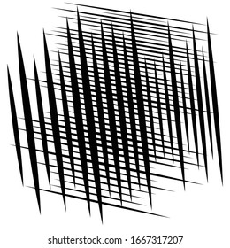 zufällige Fliesen, Schräggitter, Maschenmuster. dynamischer Schrägstrich von Schnittlinien. abstraktes Gratdesign. Trellis, Gittergeometrie mit unregelmäßigen Streifen, Streifen