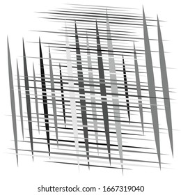 random tilt, oblique grid, mesh pattern. dynamic slanting intersect lines. abstract grate design. trellis, lattice geometric texture with irregular streaks, stripes