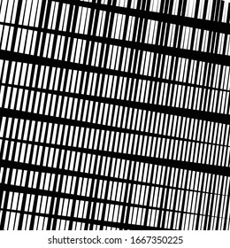 random tilt, oblique grid, mesh pattern. dynamic slanting intersect lines. abstract grate design. trellis, lattice geometric texture with irregular streaks, stripes