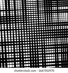 random tilt, oblique grid, mesh pattern. dynamic slanting intersect lines. abstract grate design. trellis, lattice geometric texture with irregular streaks, stripes