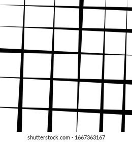 random tilt, oblique grid, mesh pattern. dynamic slanting intersect lines. abstract grate design. trellis, lattice geometric texture with irregular streaks, stripes