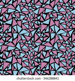 Random triangle background. Seamless pattern.Vector.
