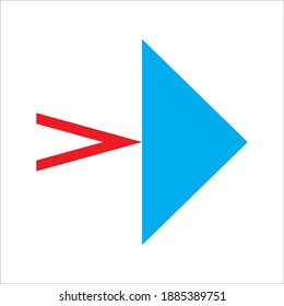 Flecha vectorial aleatoria. Un contorno de flecha con una forma de objeto similar que se puede utilizar para cualquier cosa.